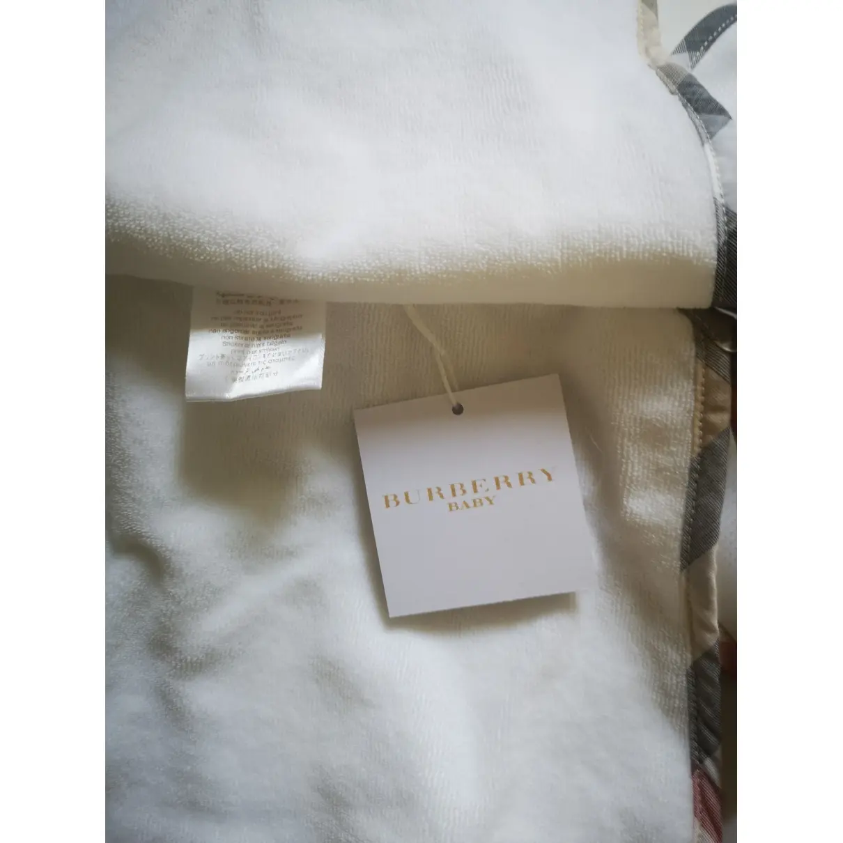 Burberry White Cotton Top for sale