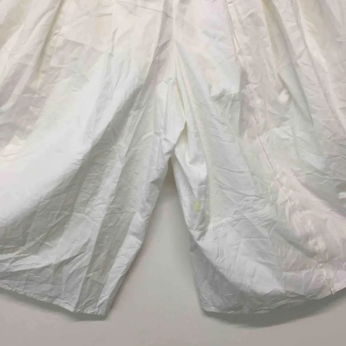 Buy Comme Des Garcons White Cotton Shorts online - Vintage