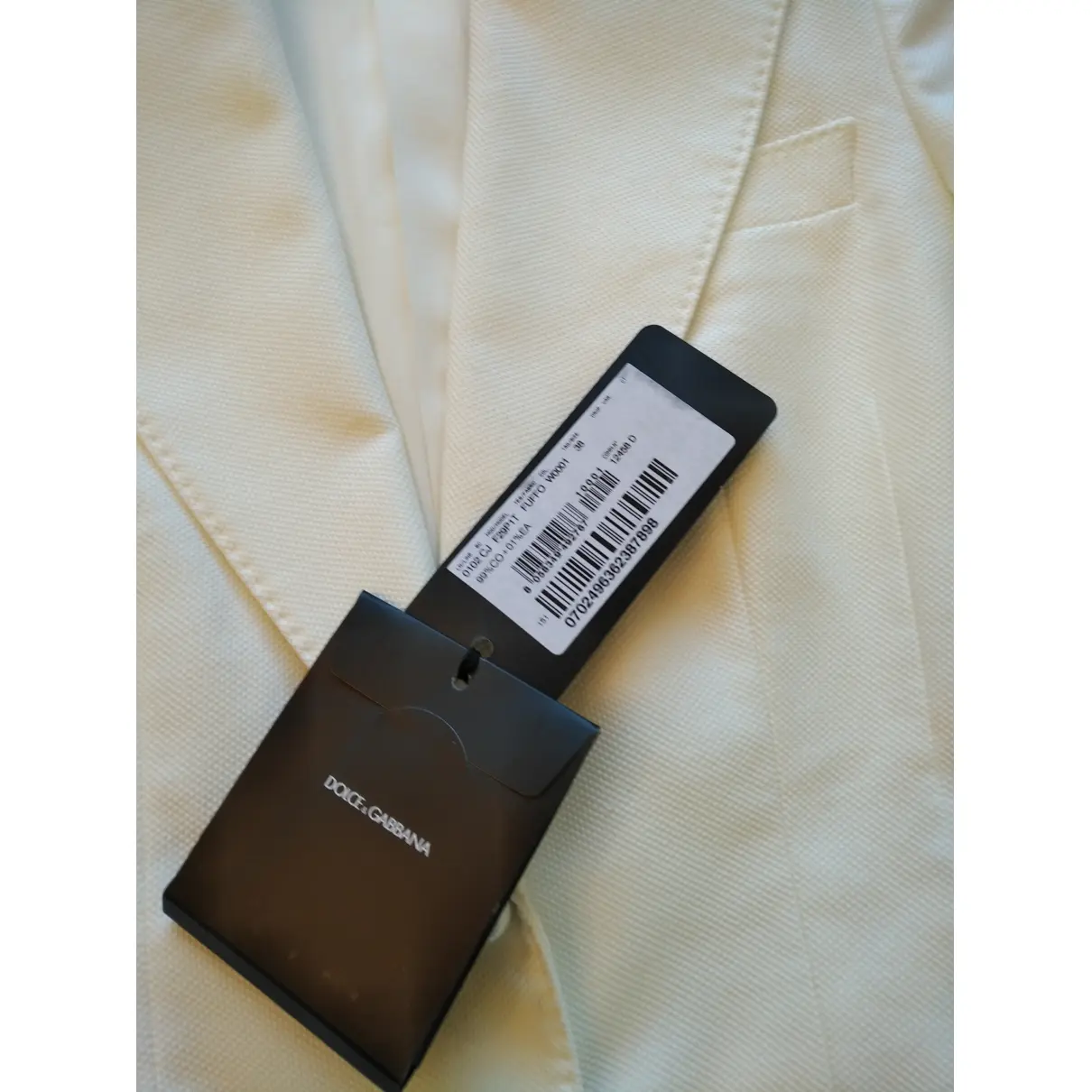 White Cotton Jacket Dolce & Gabbana