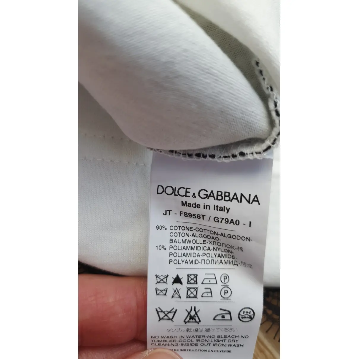 White Cotton Top Dolce & Gabbana