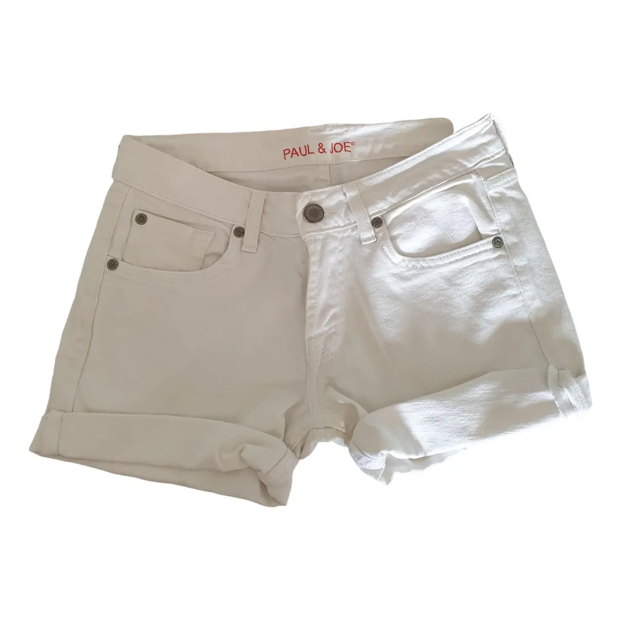 White Cotton - elasthane Shorts Paul & Joe