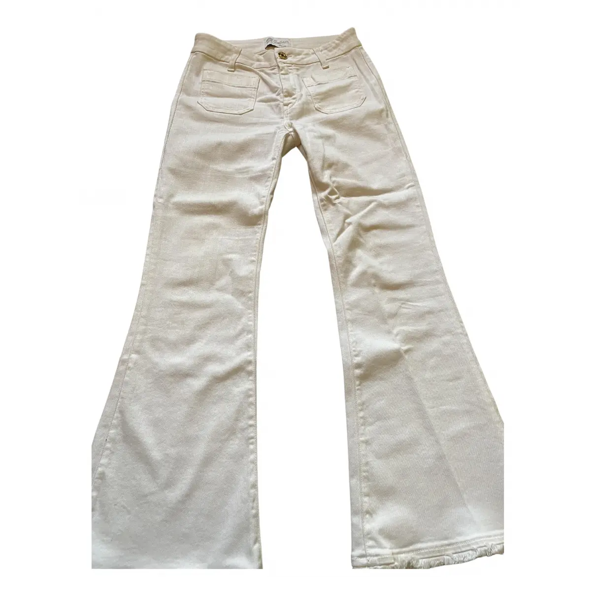 White Cotton - elasthane Jeans Seafarer
