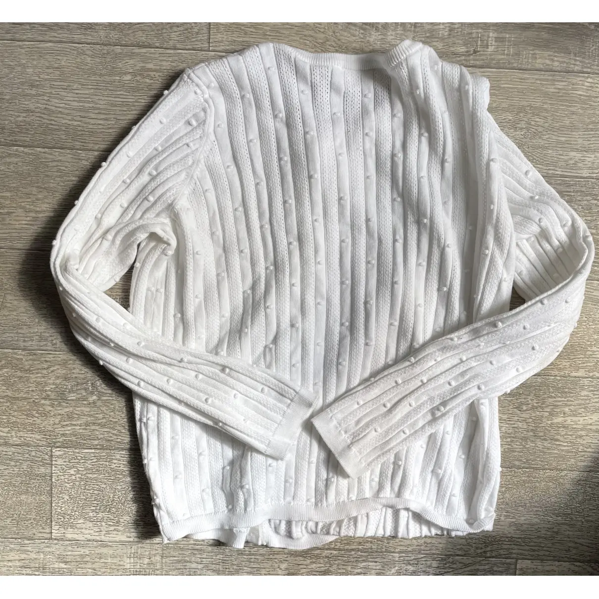 Buy Sézane White Cotton Knitwear Fall Winter 2019 online