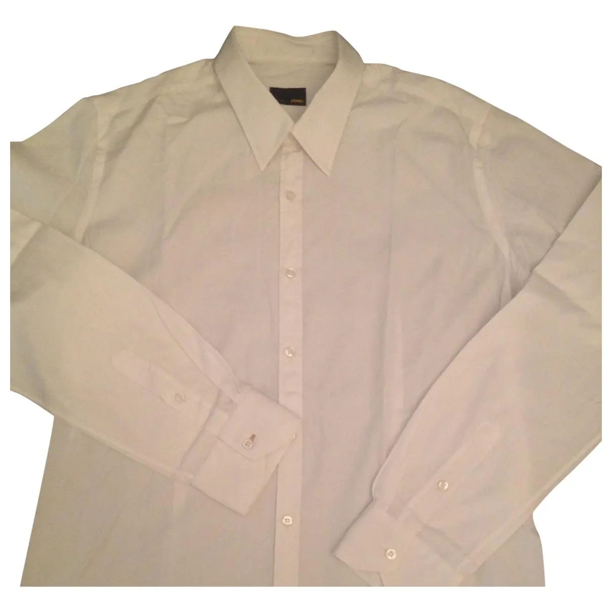 White Cotton Shirt Fendi