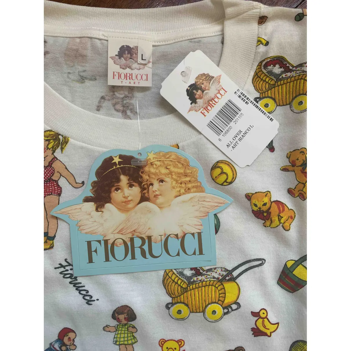 Buy Fiorucci White Cotton Top online - Vintage