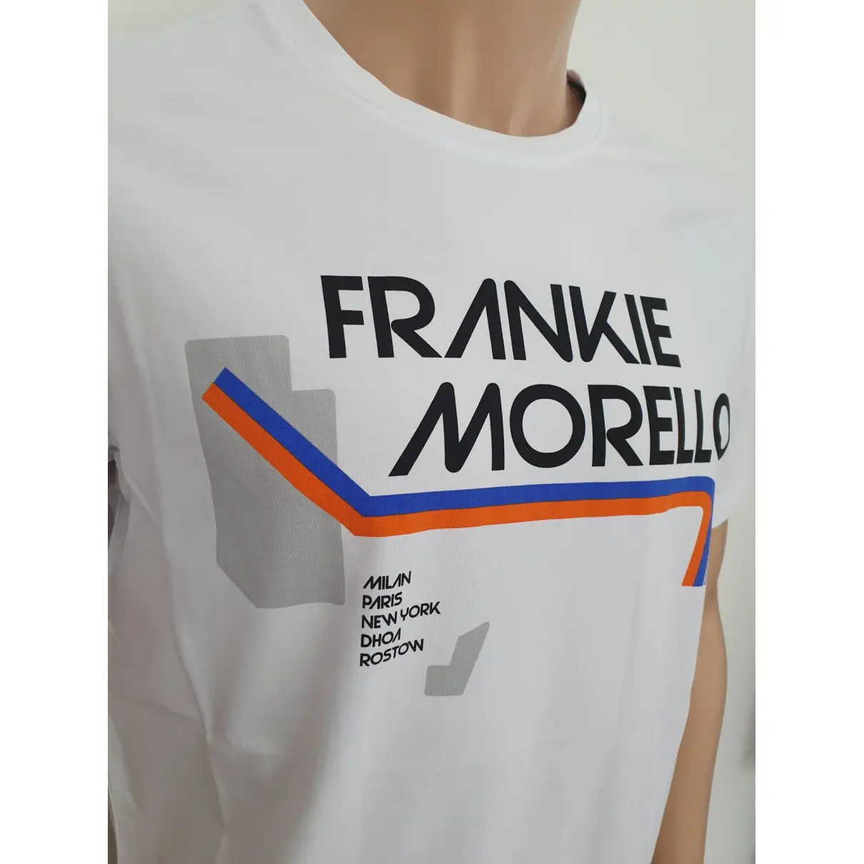 White Cotton T-shirt Frankie Morello