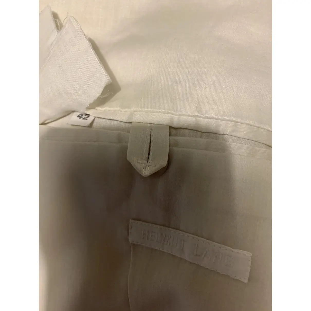 Buy Helmut Lang White Cotton Jacket online