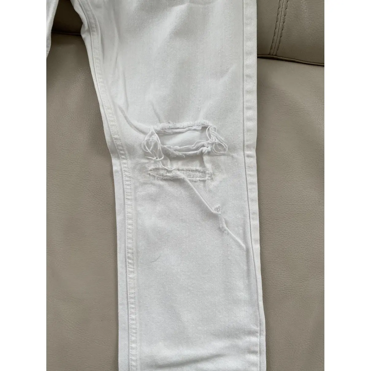 White Cotton Jeans H&M