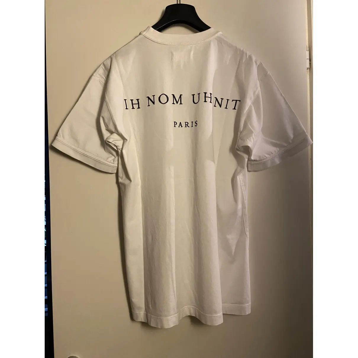 Buy ih nom uh nit White Cotton T-shirt online