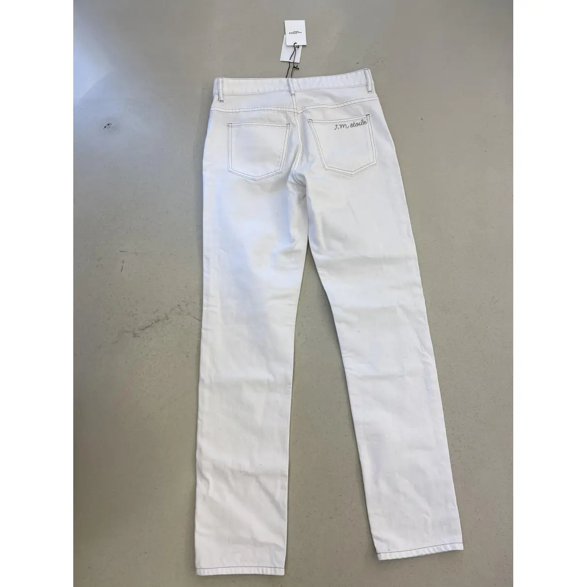 Buy Isabel Marant Etoile White Cotton Jeans online