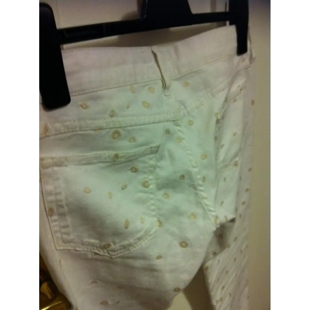 Buy Isabel Marant Etoile White Cotton Jeans online