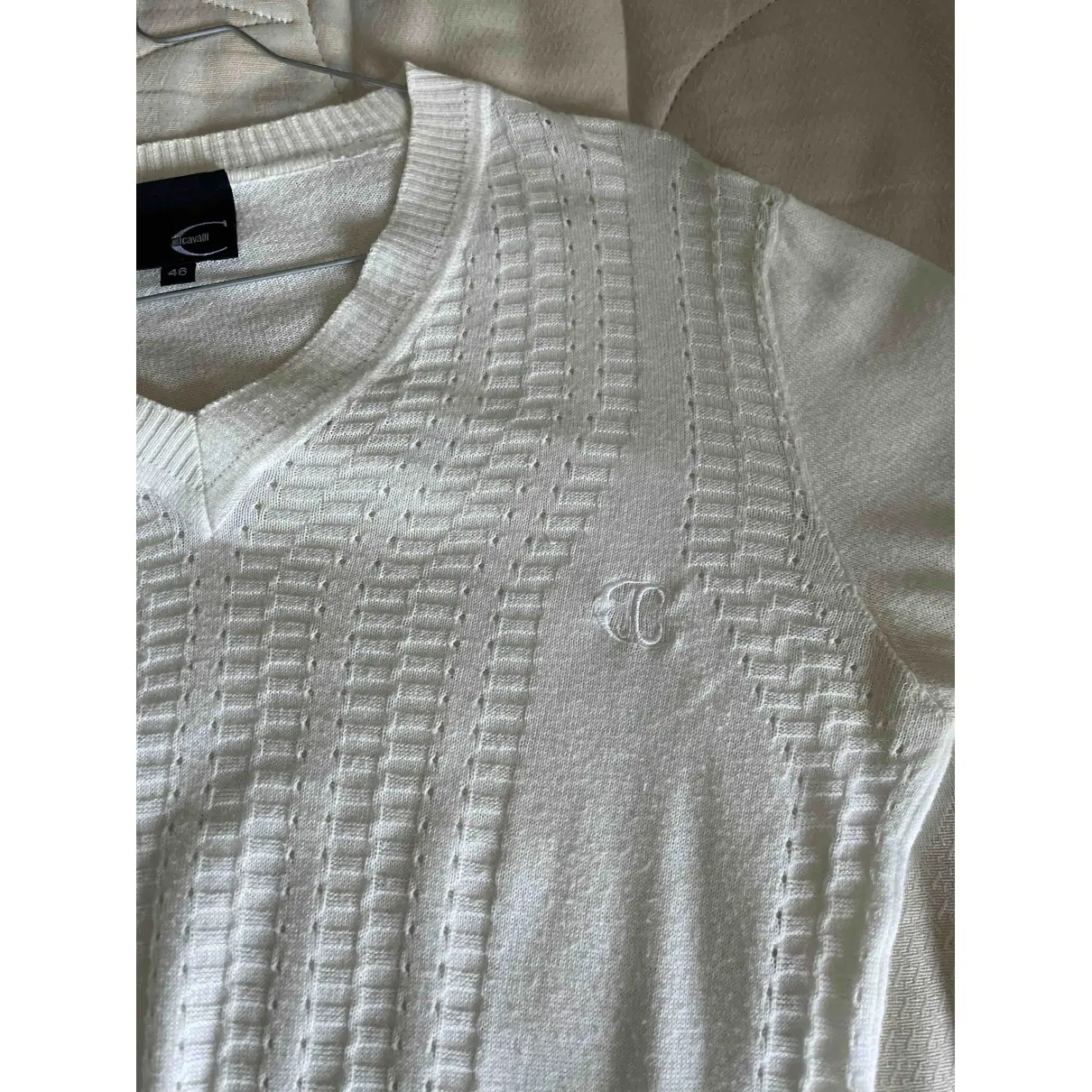 White Cotton Knitwear & Sweatshirt Just Cavalli