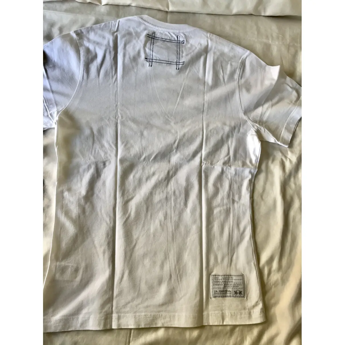 Buy LA MARTINA White Cotton T-shirt online