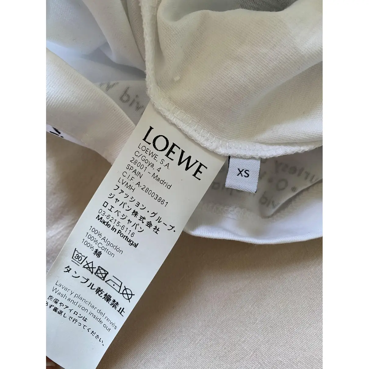 Buy Loewe White Cotton T-shirt online