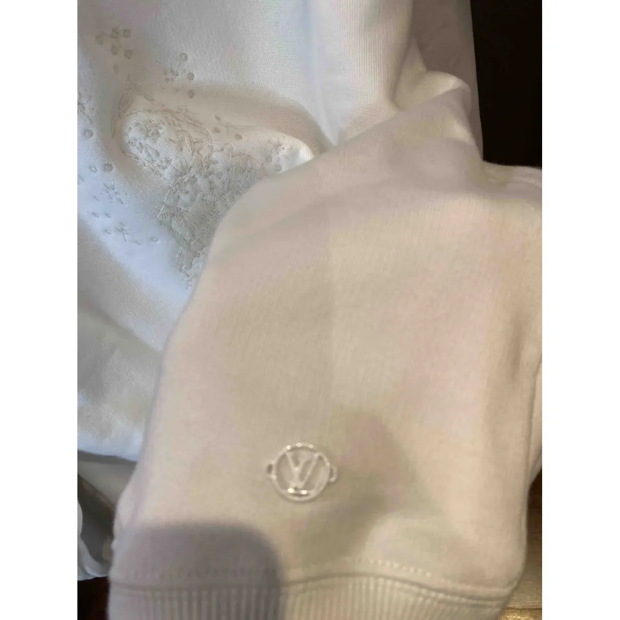 White Cotton Knitwear & Sweatshirt Louis Vuitton