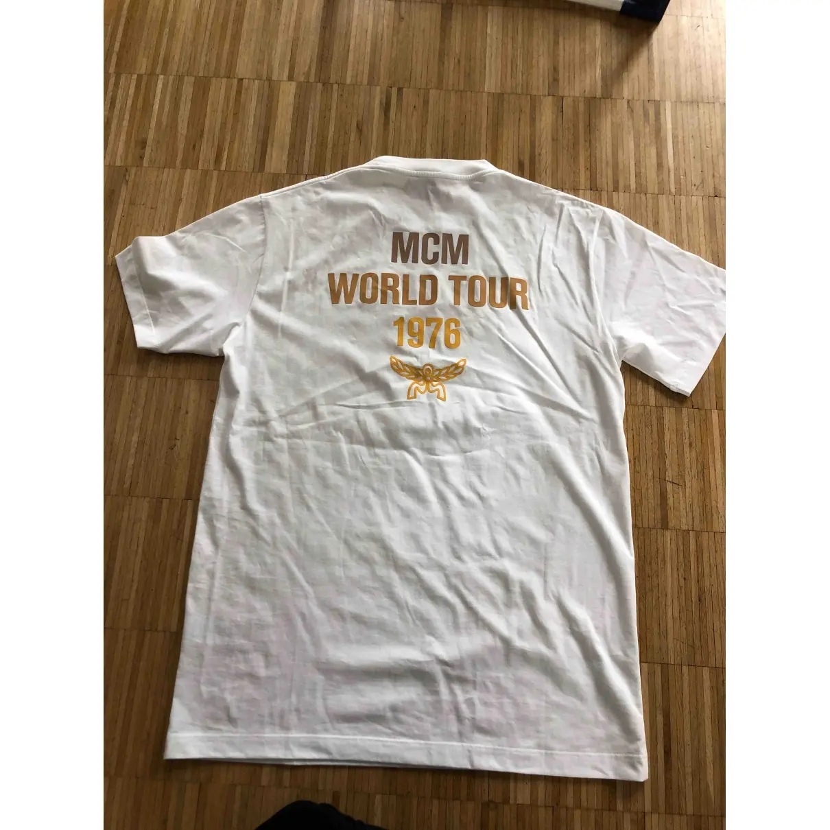Buy MCM White Cotton T-shirt online
