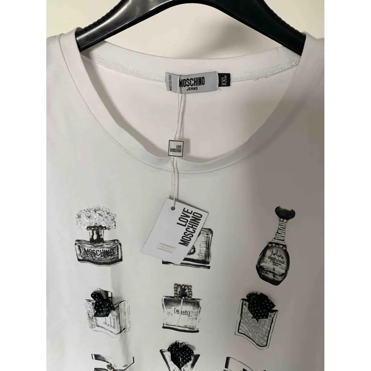 White Cotton Top Moschino Cheap And Chic