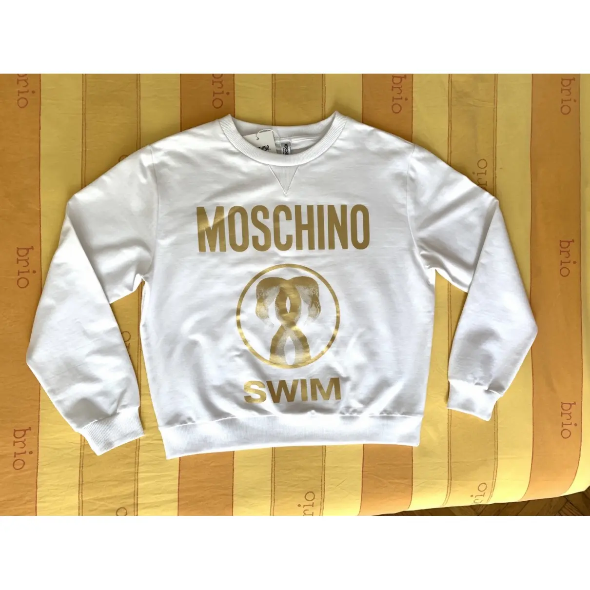 Moschino White Cotton Knitwear for sale