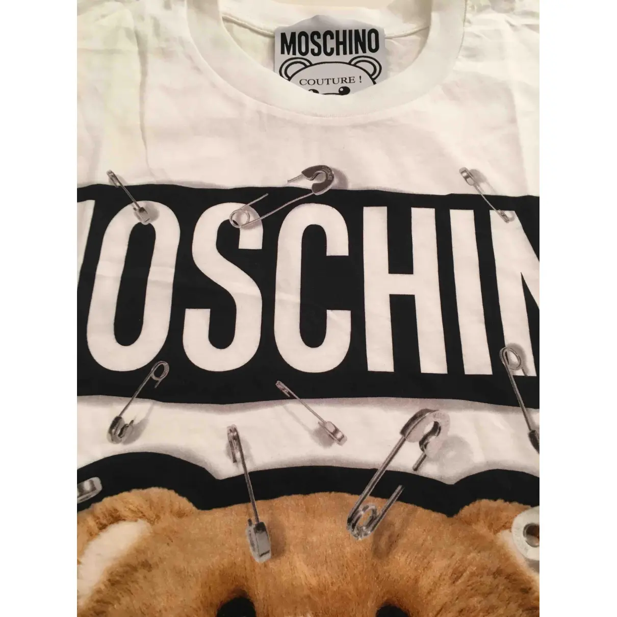 Buy Moschino White Cotton T-shirt online
