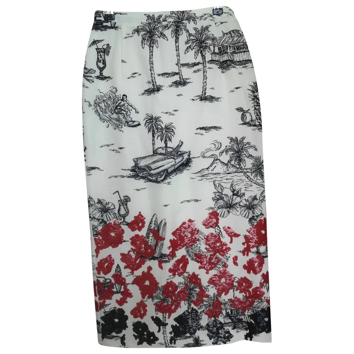 Mid-length skirt N°21