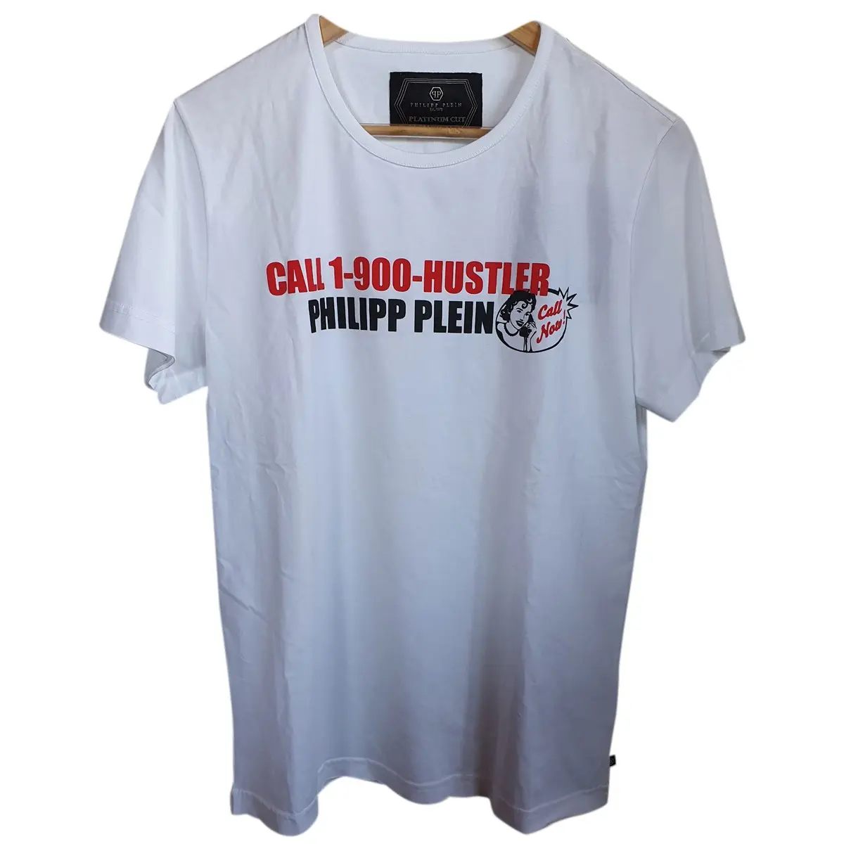 White Cotton T-shirt Philipp Plein