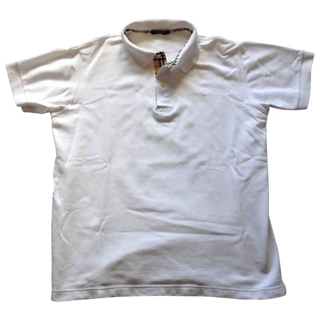 White Cotton Polo shirt Burberry