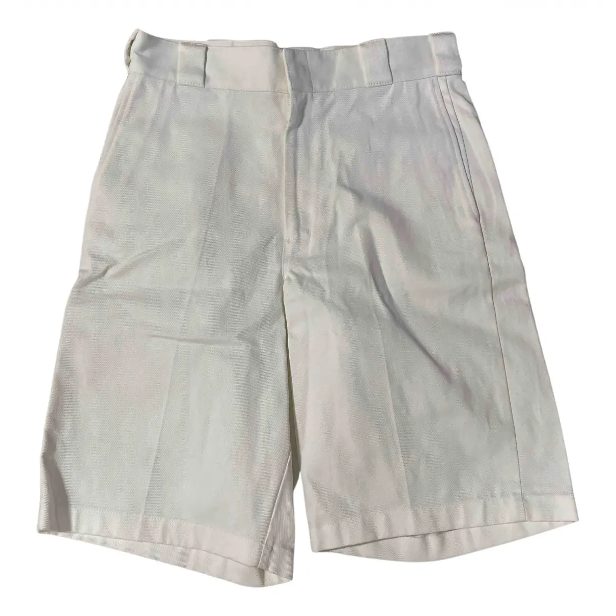 White Cotton Shorts Prada