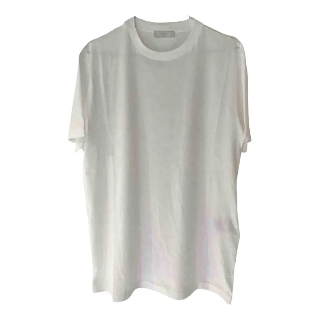 White Cotton T-shirt Prada