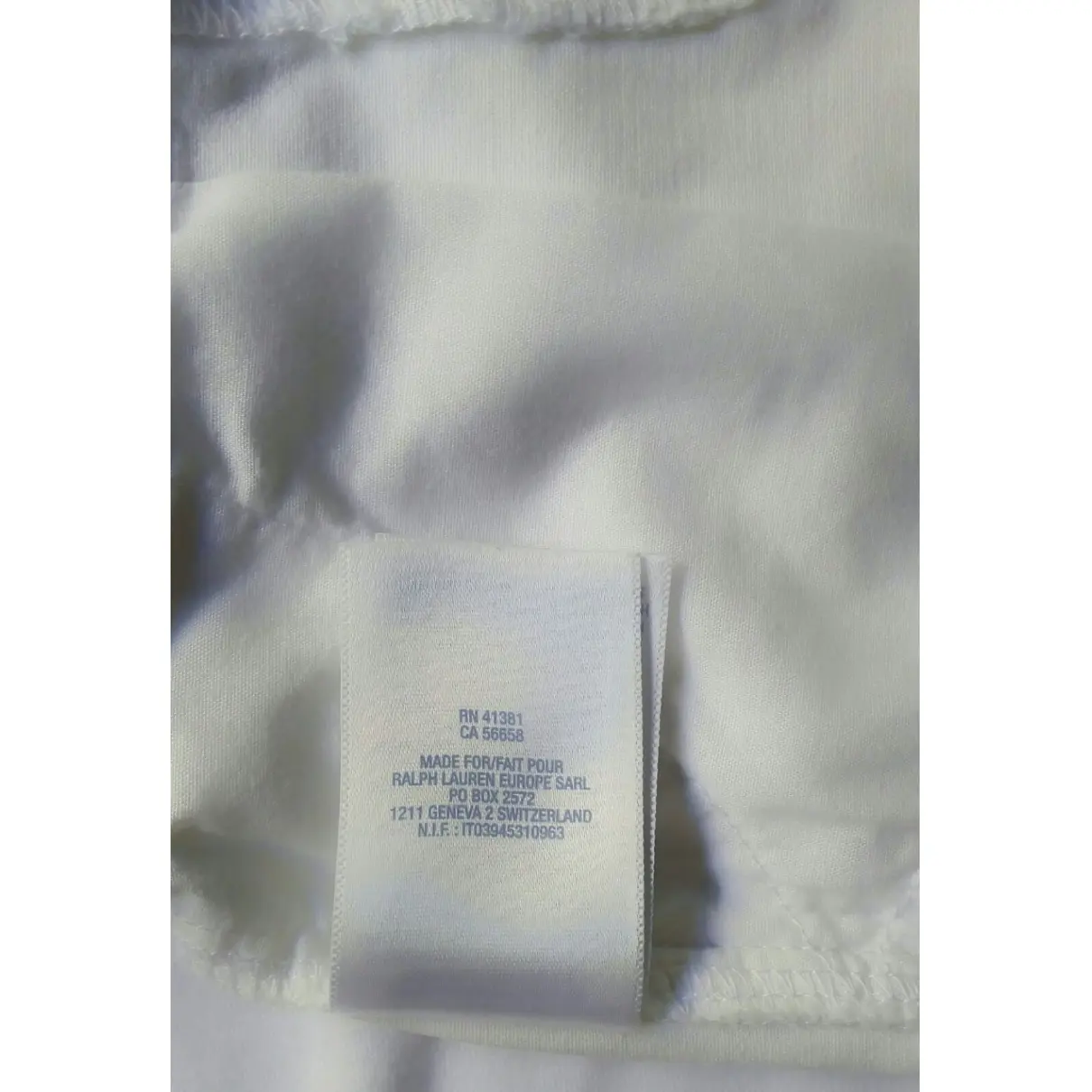 White Cotton Shorts Ralph Lauren
