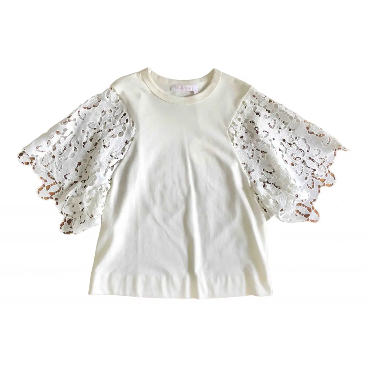 White Cotton Top See by Chloé