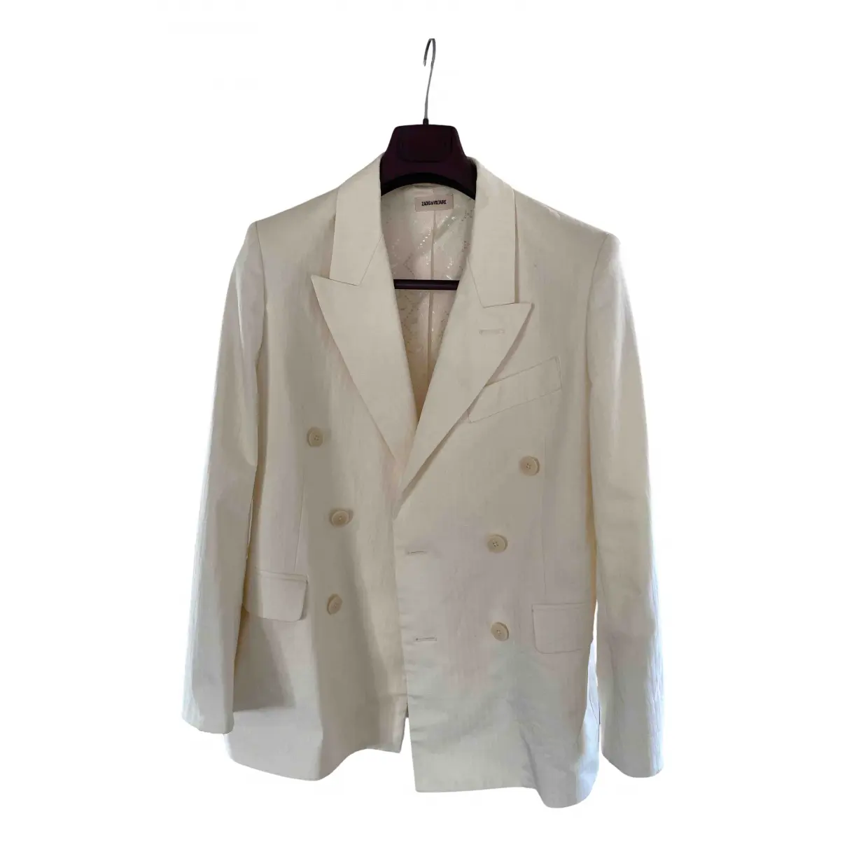 White Cotton Jacket Spring Summer 2019 Zadig & Voltaire