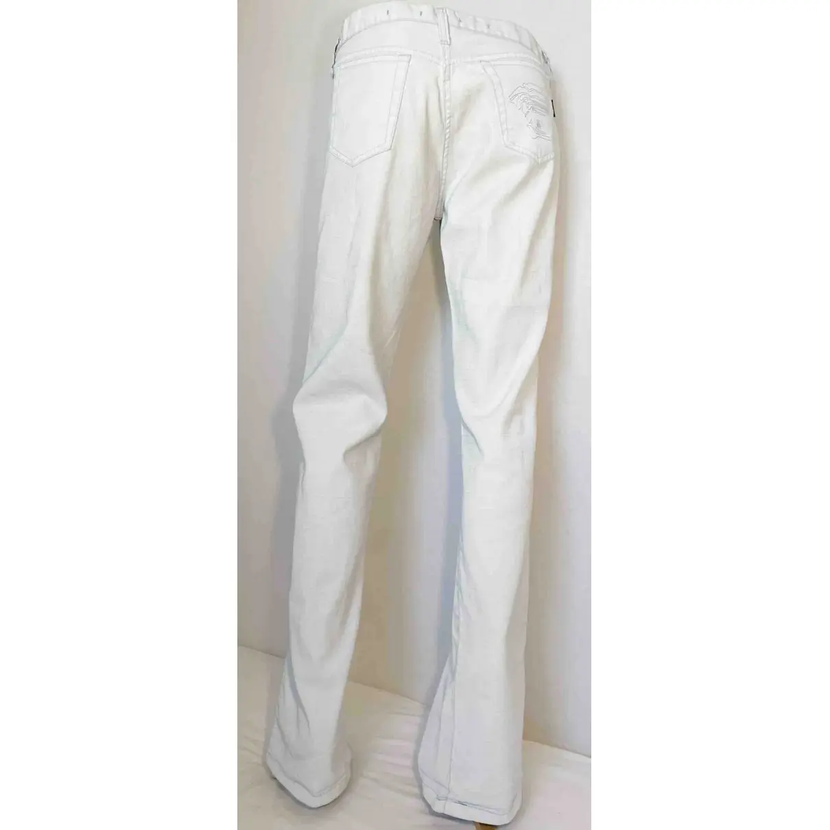 Buy Versace White Cotton Jeans online