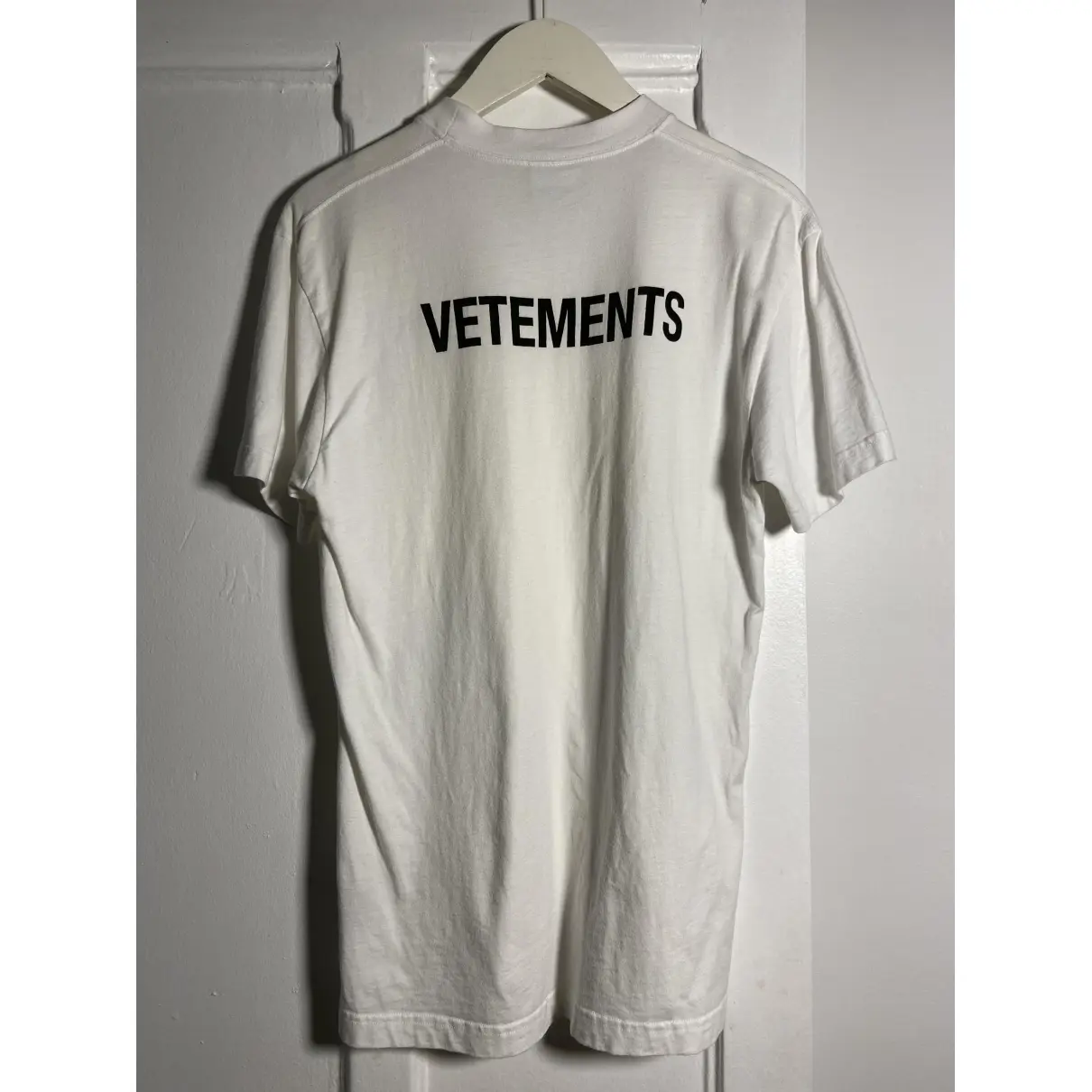 Buy Vetements White Cotton T-shirt online