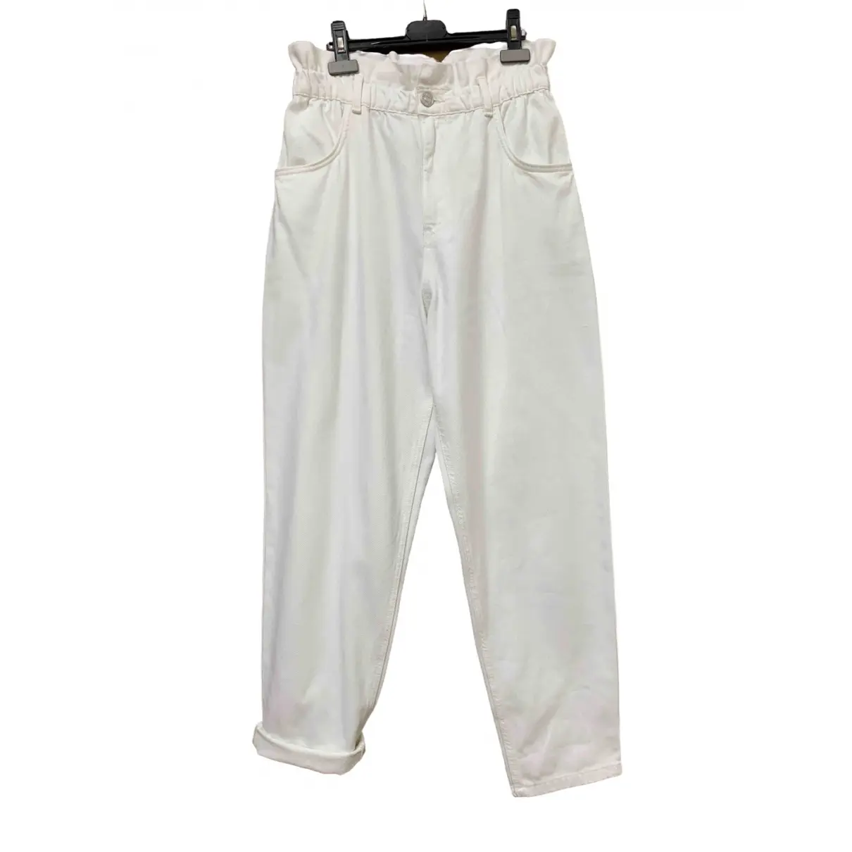 White Cotton Jeans Zara