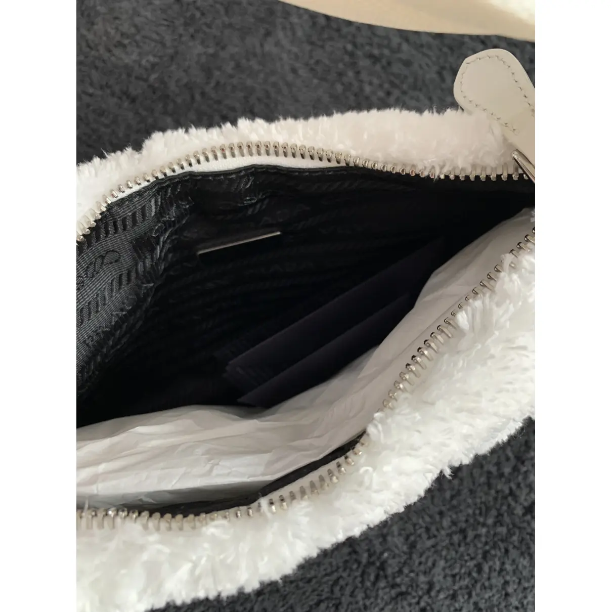 Re-Edition 2000 faux fur handbag Prada