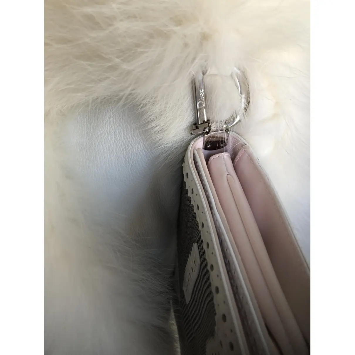 Saddle Vintage fox handbag Dior - Vintage