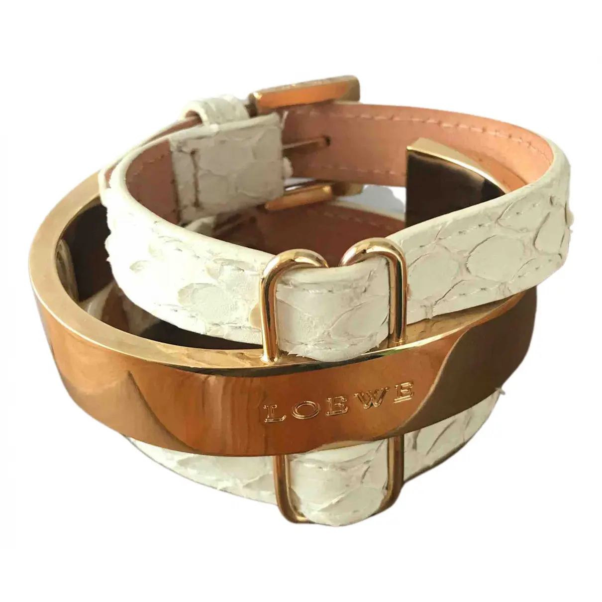 White Gold plated Bracelet Loewe - Vintage