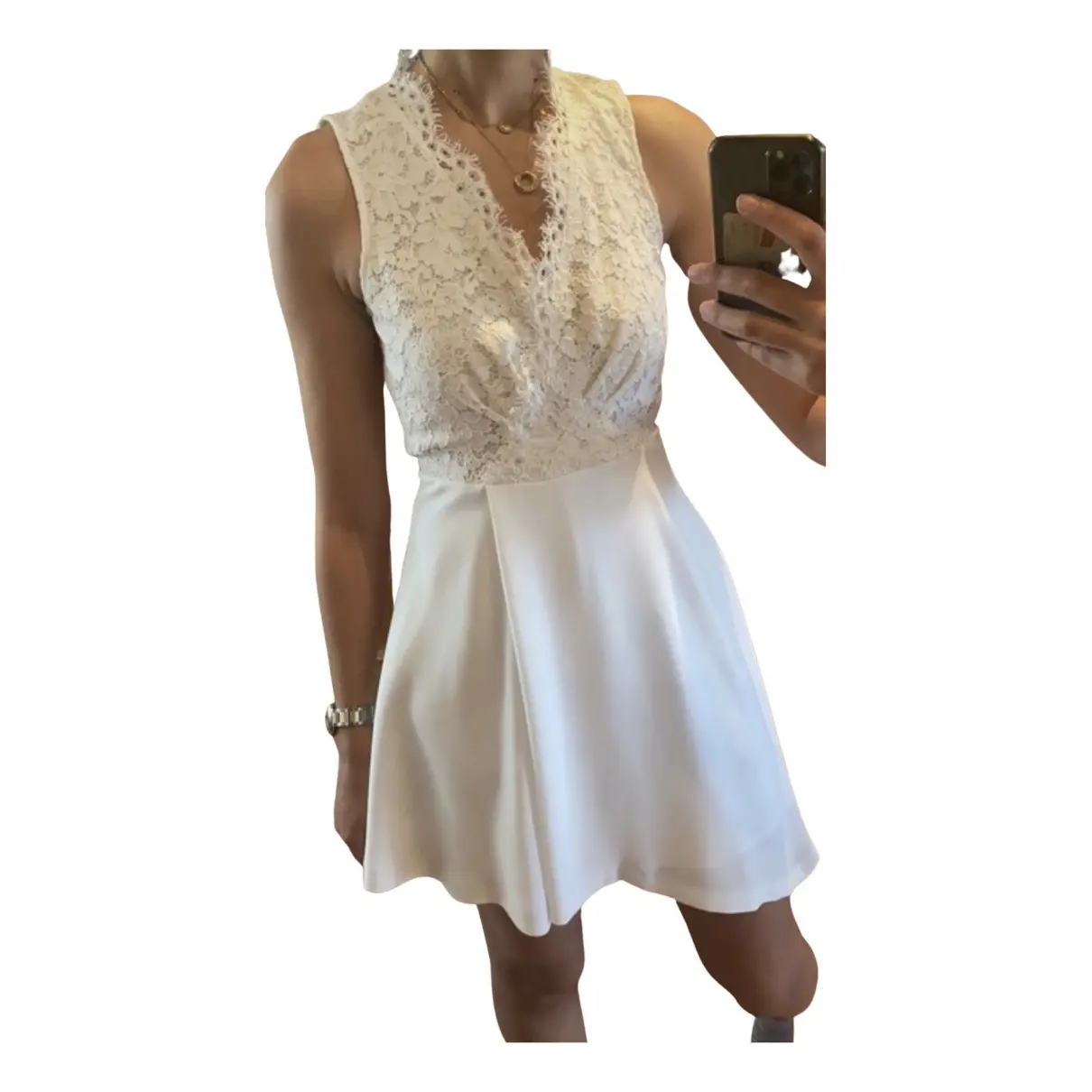 Buy Claudie Pierlot Spring Summer 2019 lace mid-length dress online