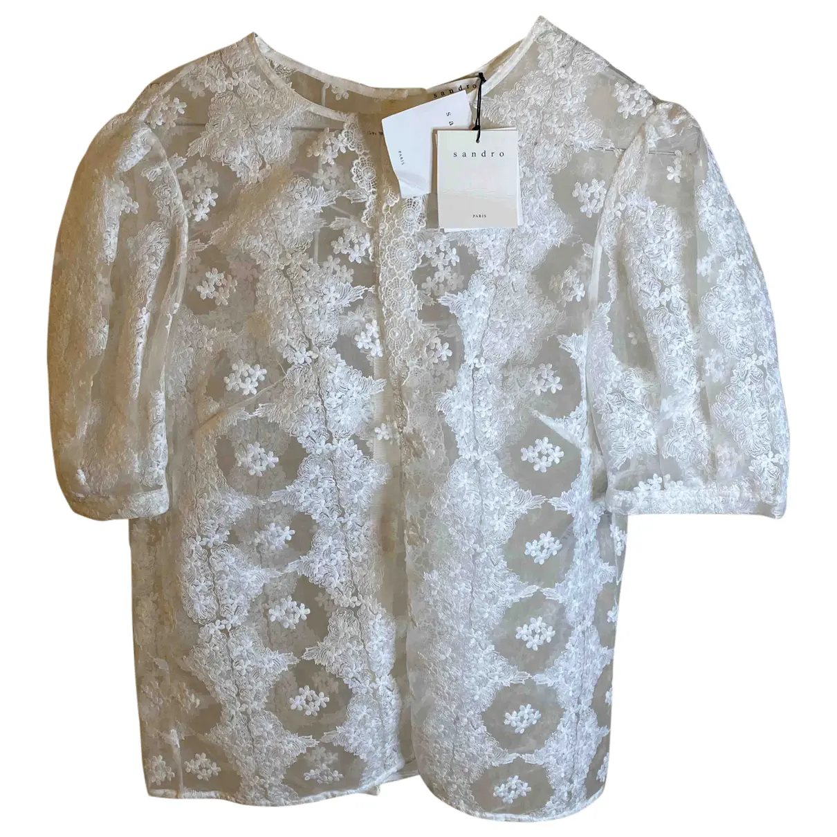 Spring Summer 2021 lace blouse Sandro