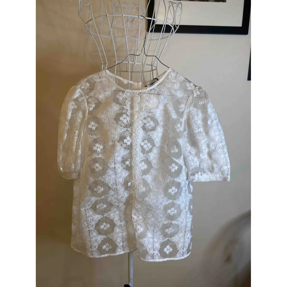 Spring Summer 2021 lace blouse Sandro