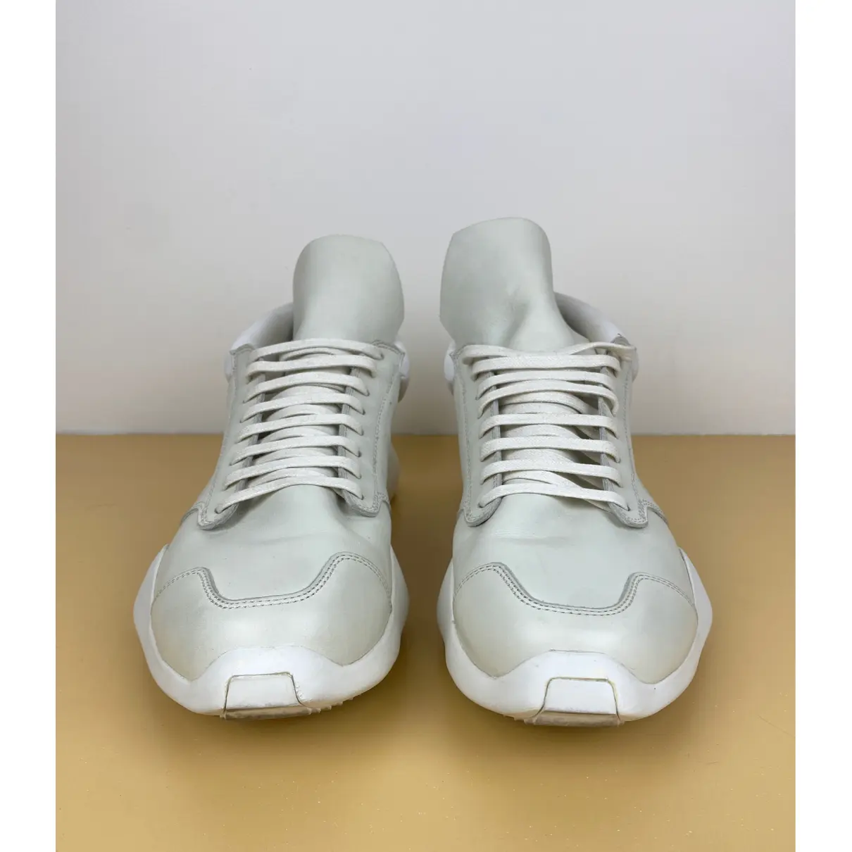 Buy Adidas & Rick owens Leather low trainers online