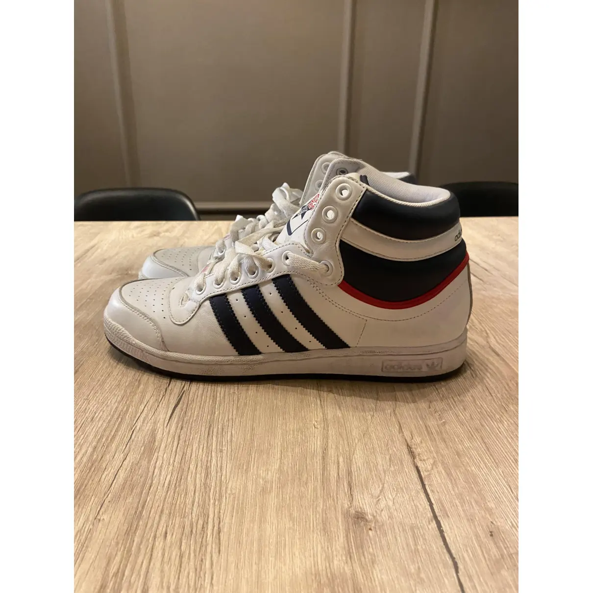 Leather high trainers Adidas