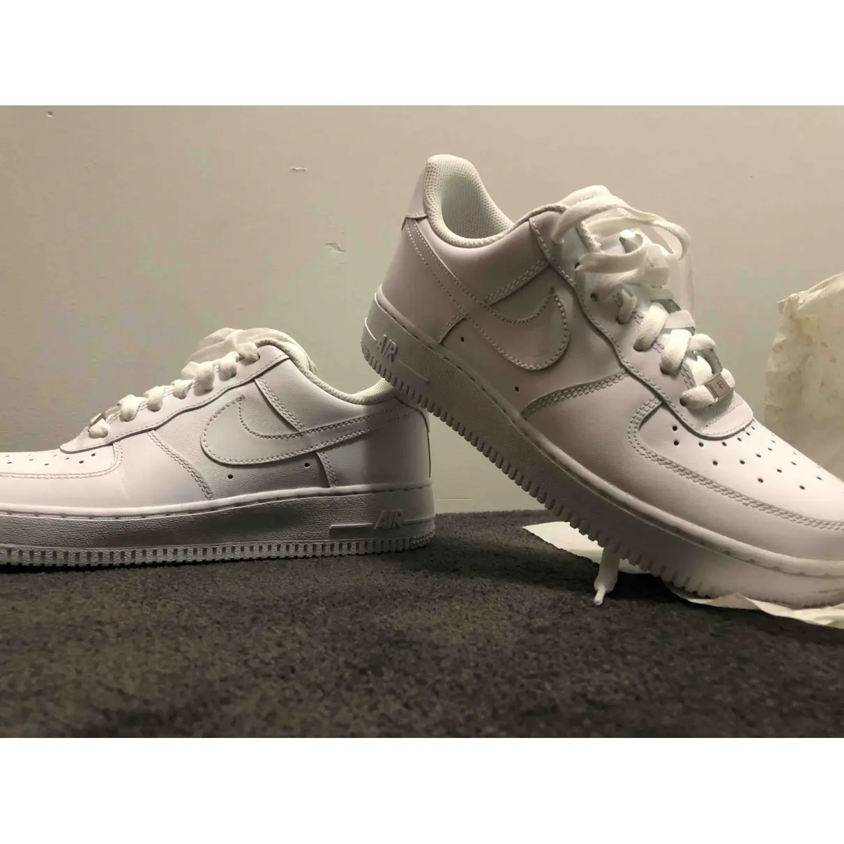 Buy Nike Air Force 1 leather low trainers online