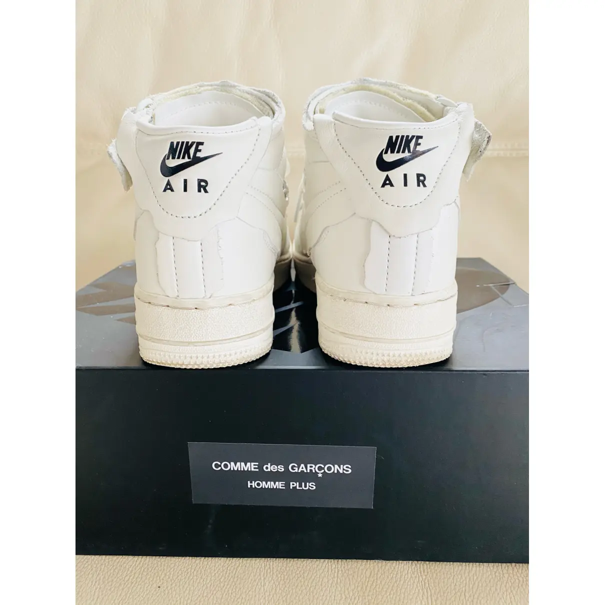 Air Force 1 leather high trainers Nike x Comme Des Garçons