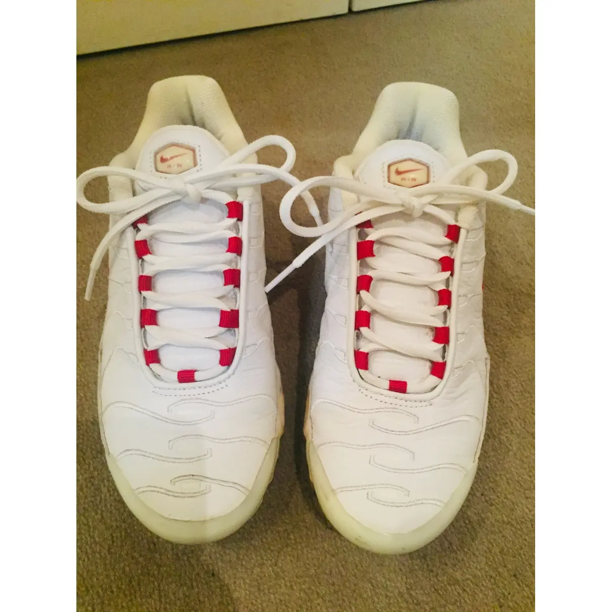 Nike Air Max Plus leather trainers for sale