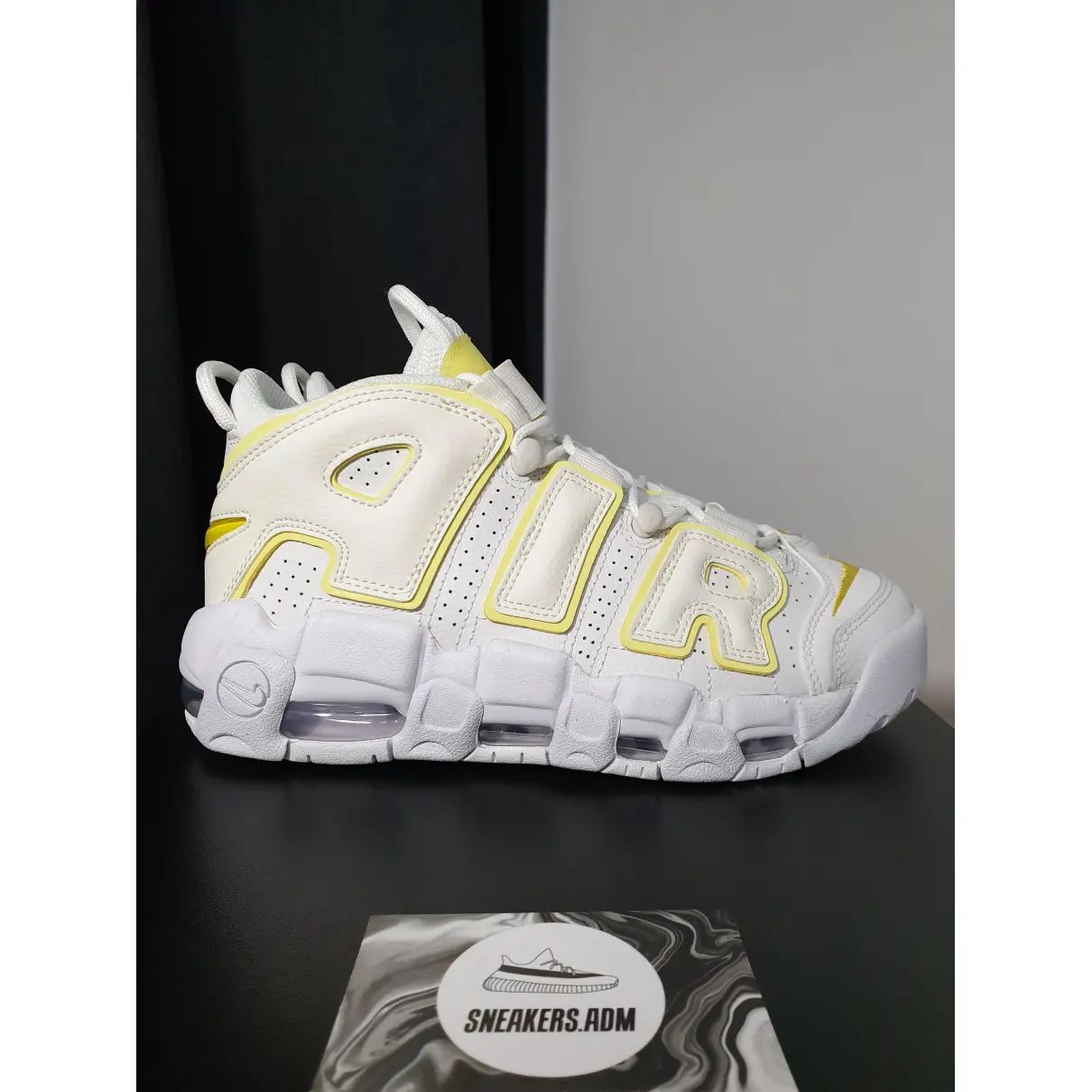 Air More Uptempo leather trainers Nike