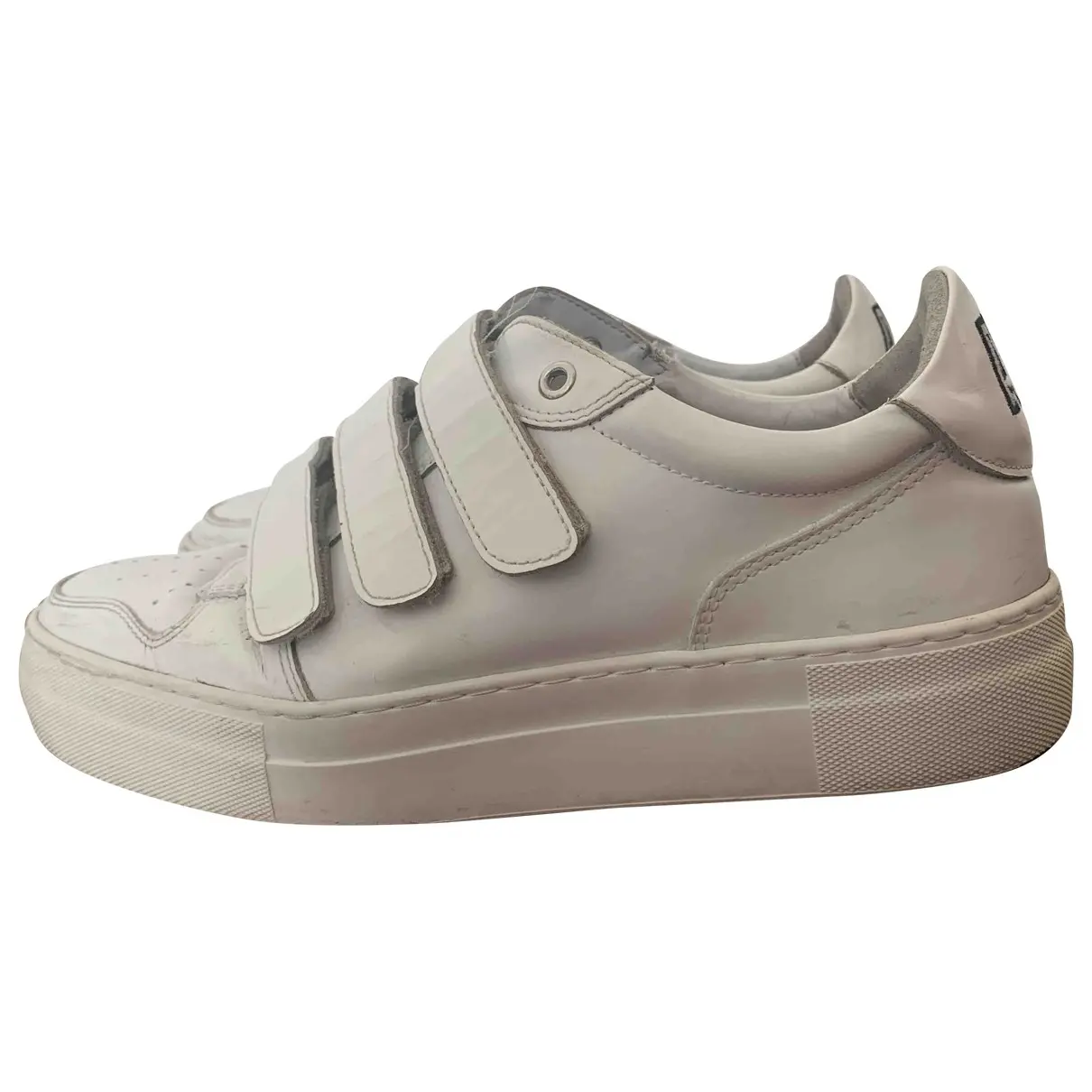 Leather low trainers Ami