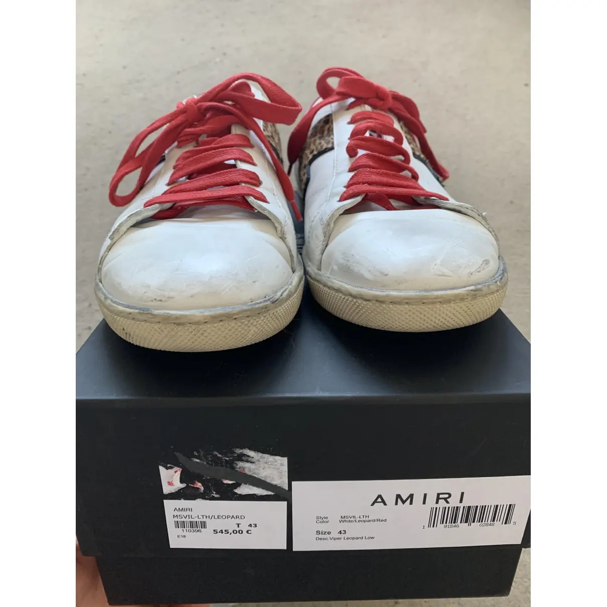 Amiri Leather low trainers for sale
