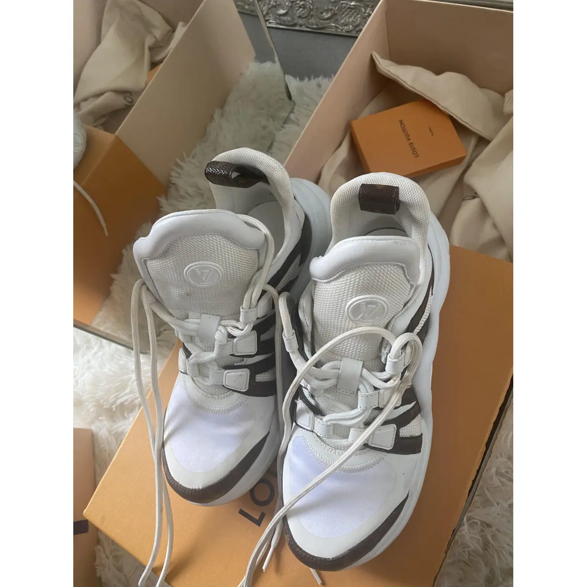 Buy Louis Vuitton Archlight leather trainers online