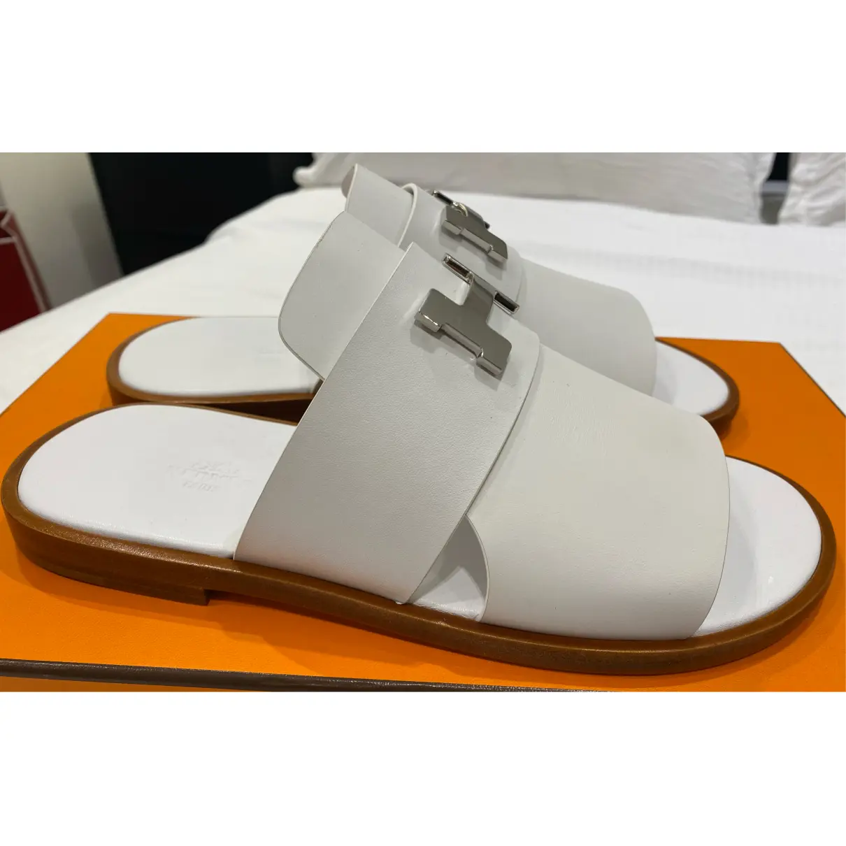 Arles leather sandals Hermès